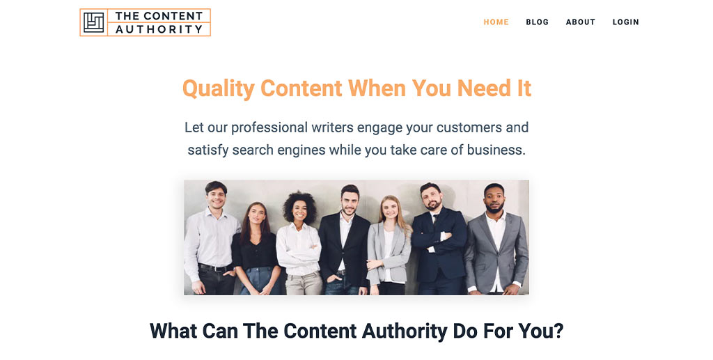 TheContentAuthority Homepage