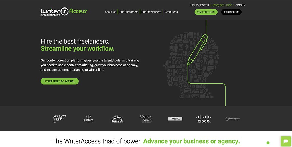 Writer-access Homepage