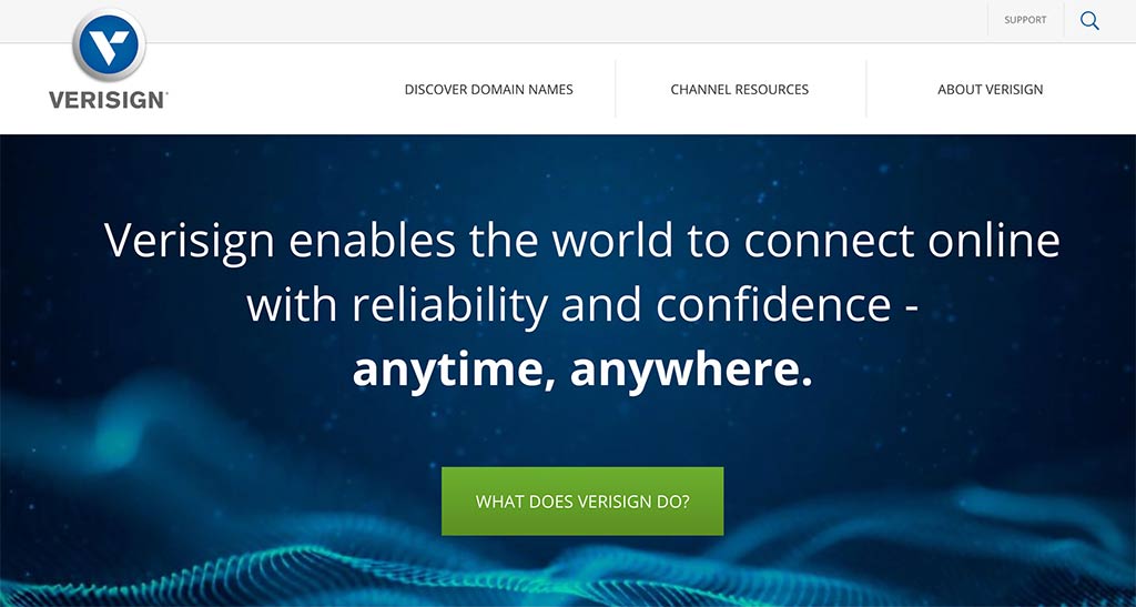 Verisign Homepage