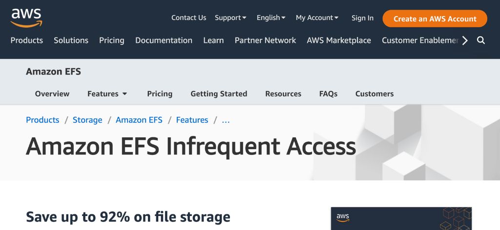 Amazon S3 Infrequent Access