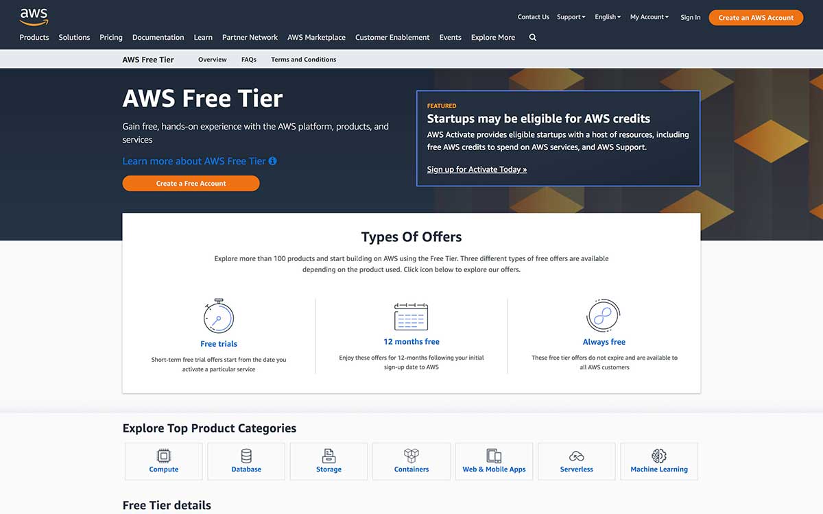 Amazon-Web-Services-Homepage