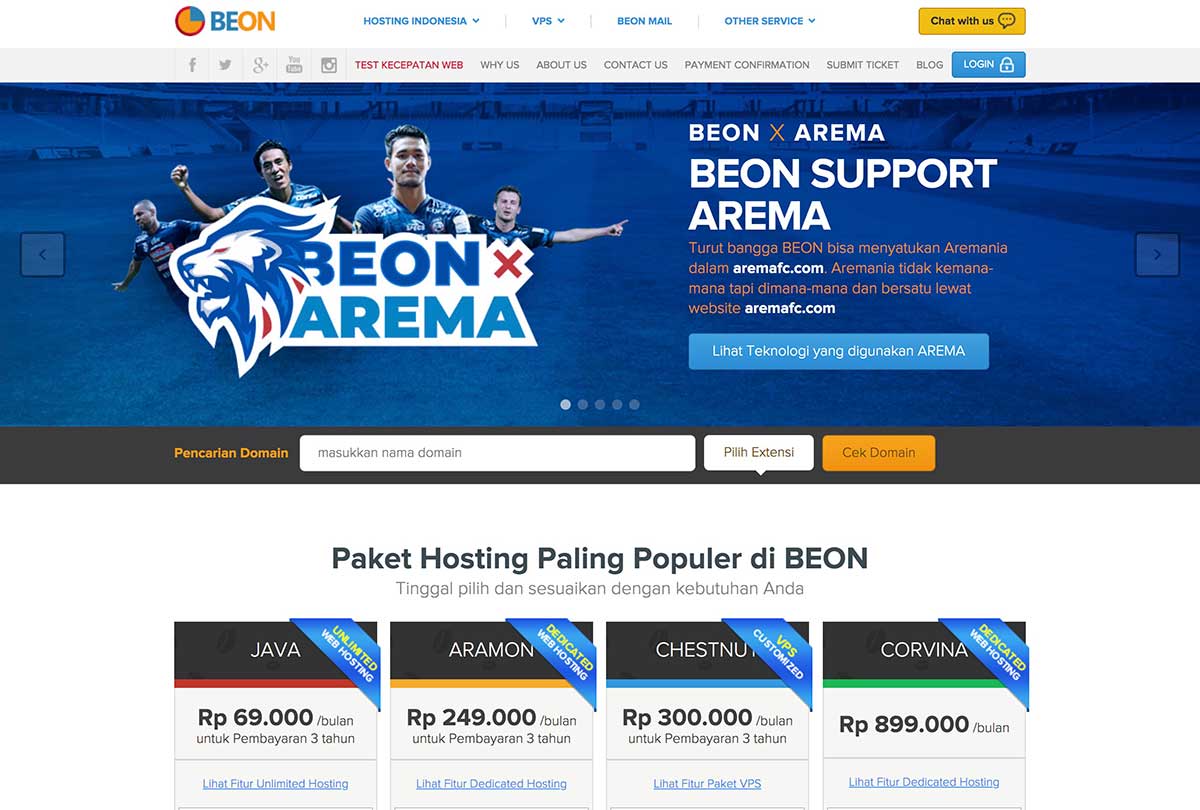 Beon-Homepage