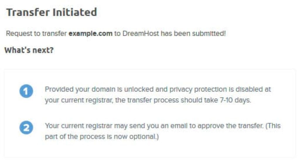 Domain transfer