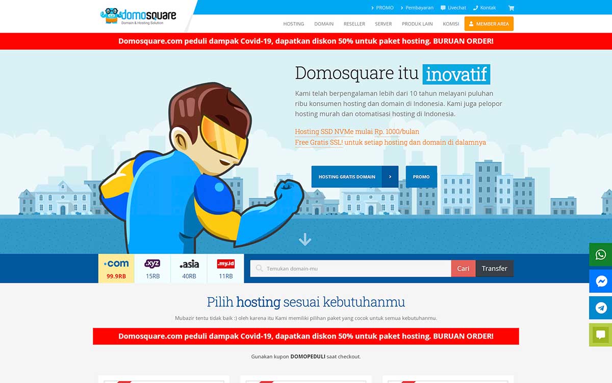 Domosquare-Homepage