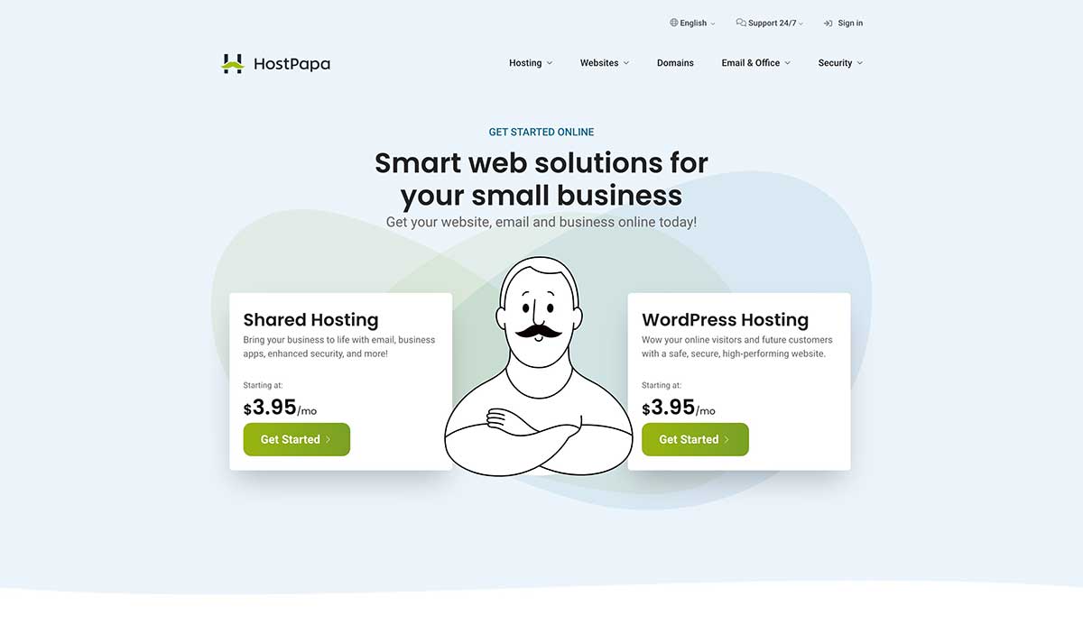 hostpapa homepage