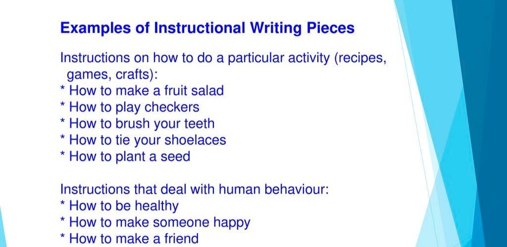Instructional Writing