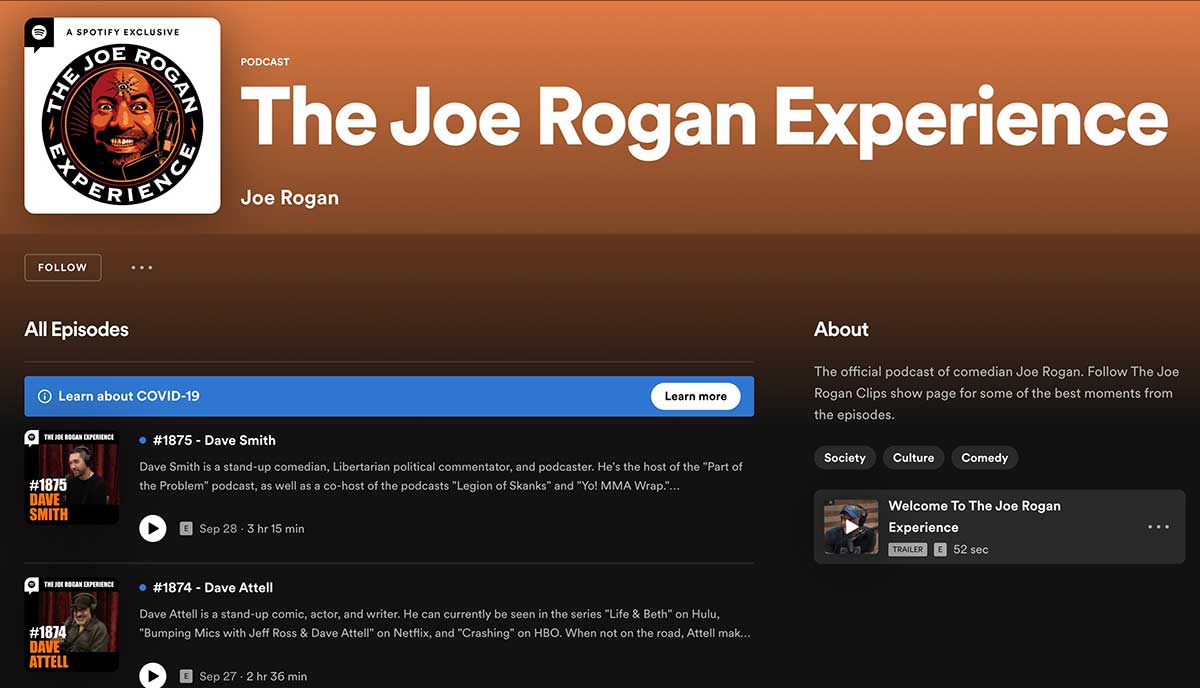 JRE-podcast