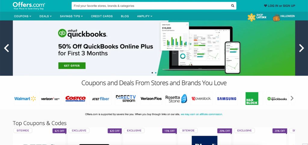 Offers.com Homepage