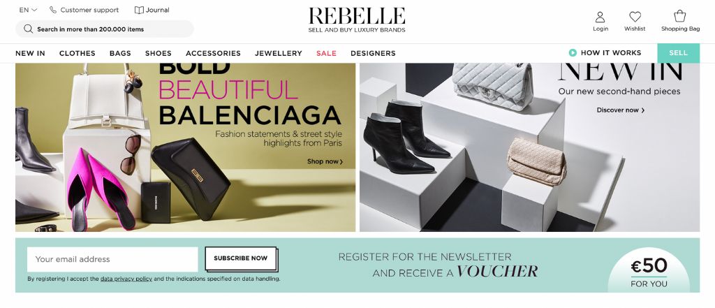 Rebelle Homepage