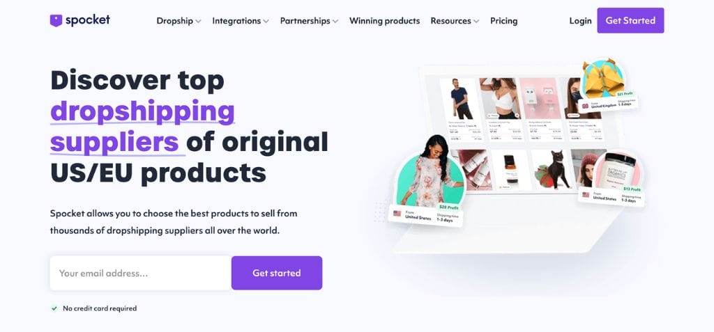 Домашняя страница Spocket