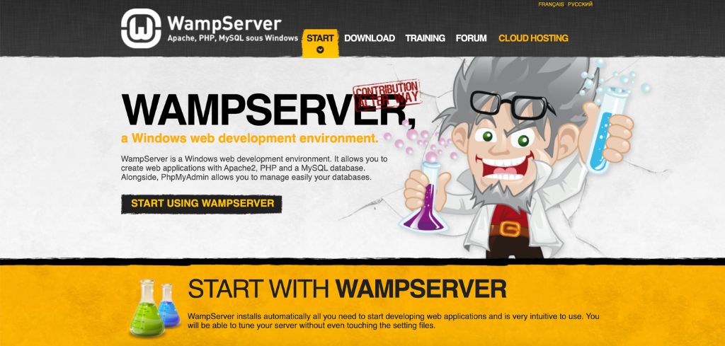 WAMP Homepage