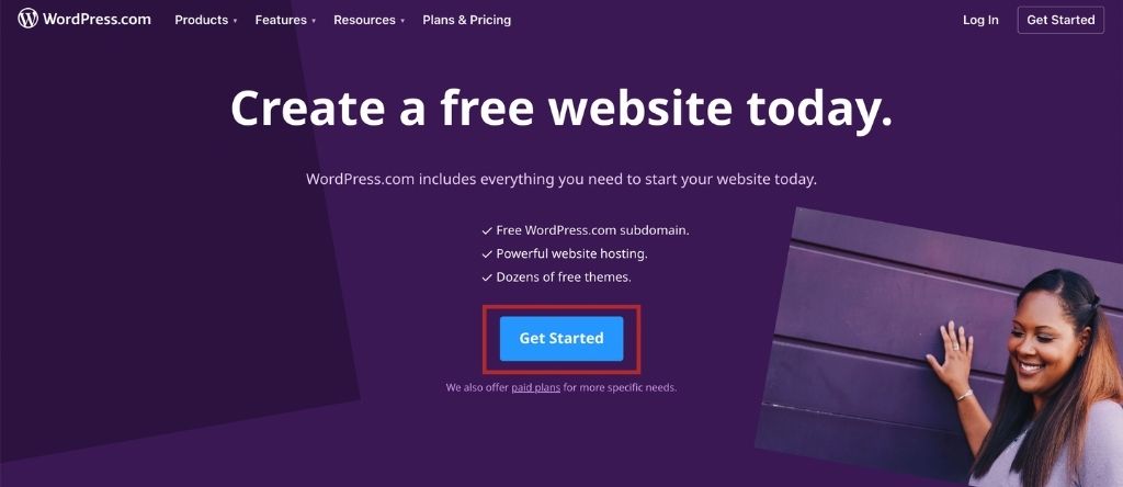 Wordpress.com Get Started