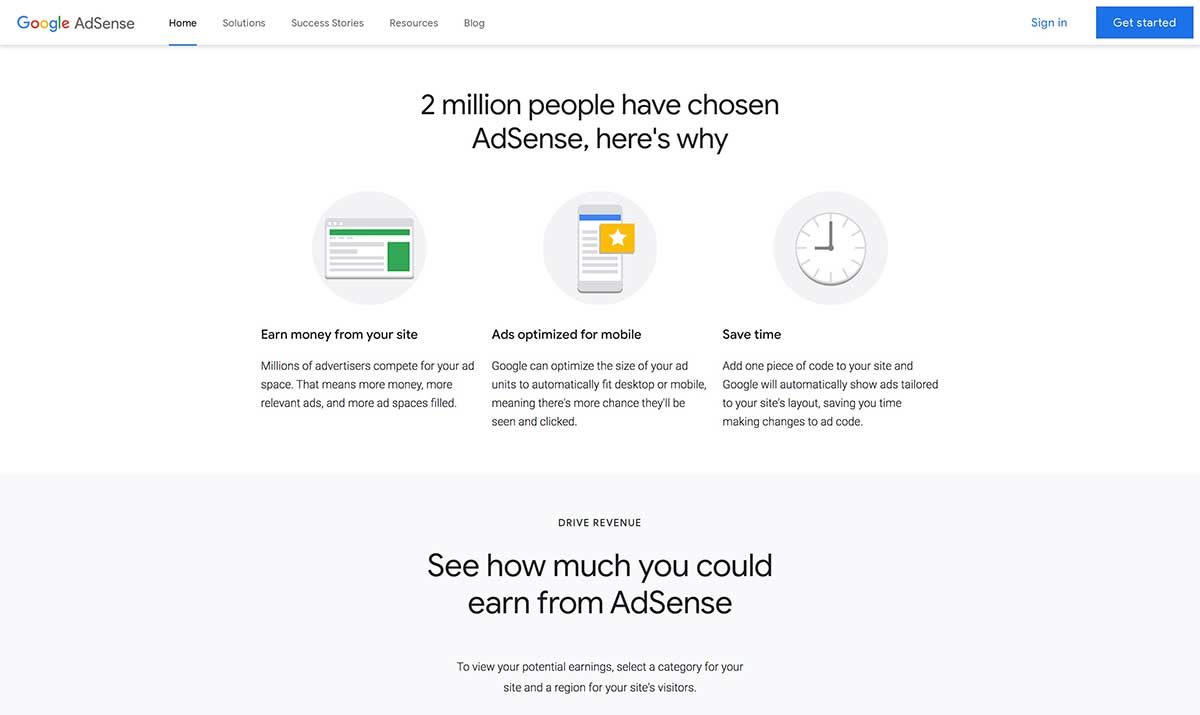 google-adsense-webpage