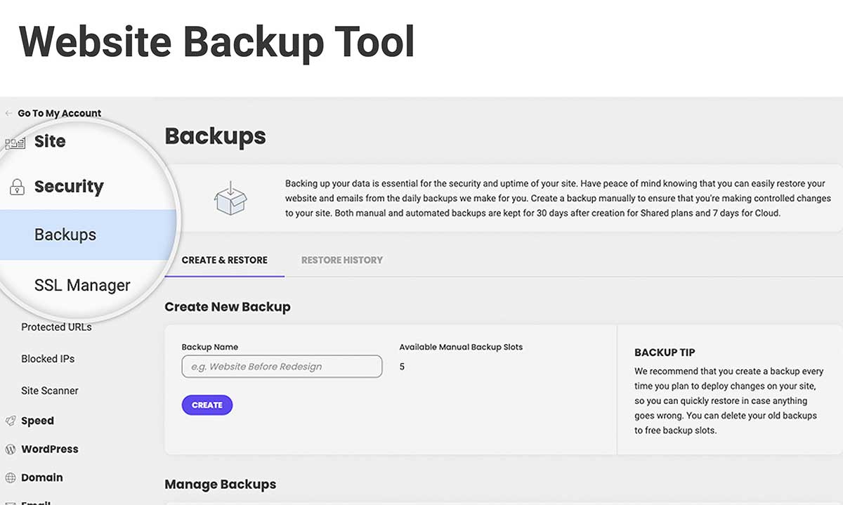 siteground-website-backup-tool