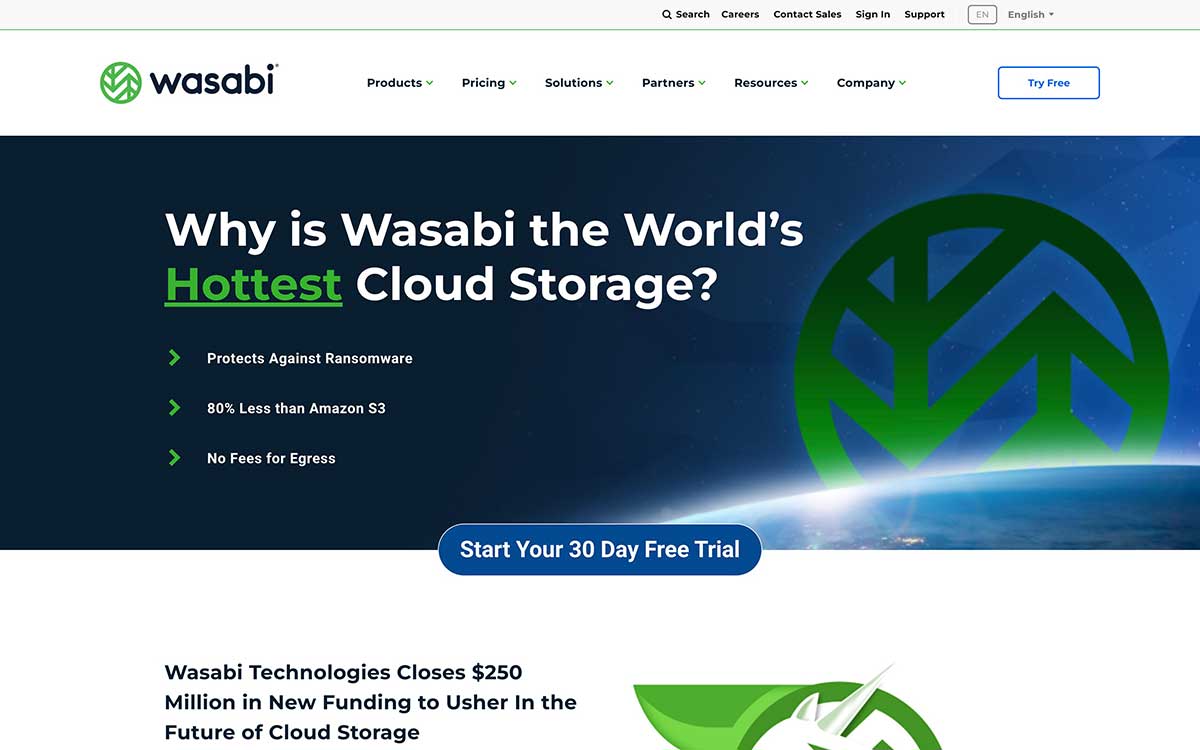 wasabi-homepage