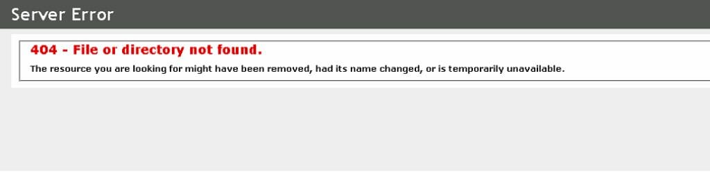 Directory Not Found Problem