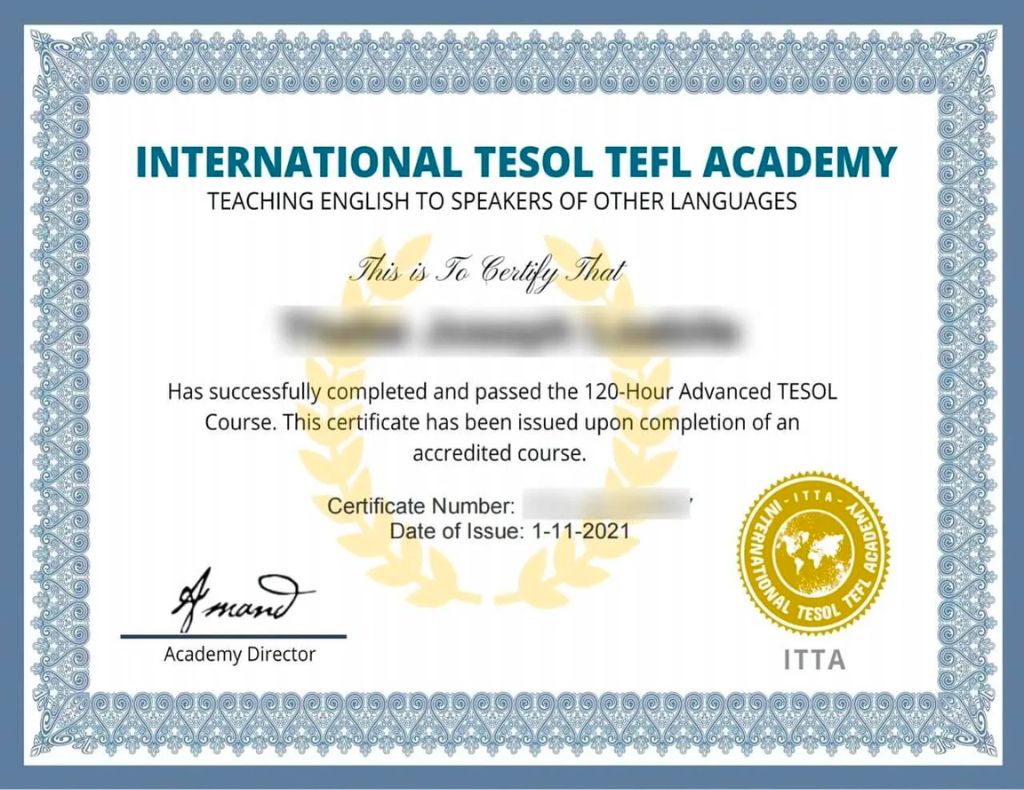 TESO/LTEFL accredited