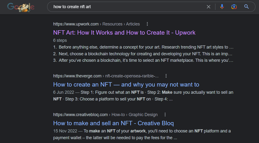 how to create nft art