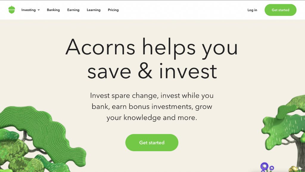 Acorns Homepage