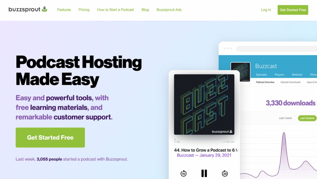 Buzzsprout Homepage