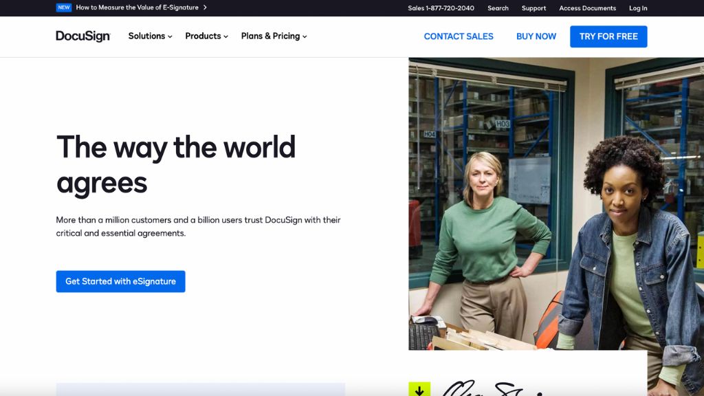 DocuSign Homepage