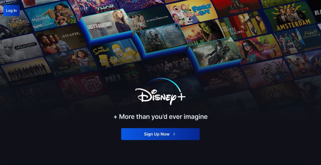 DisneyPlus Homepage