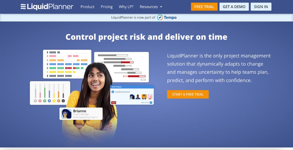 Liquid Planner Homepage