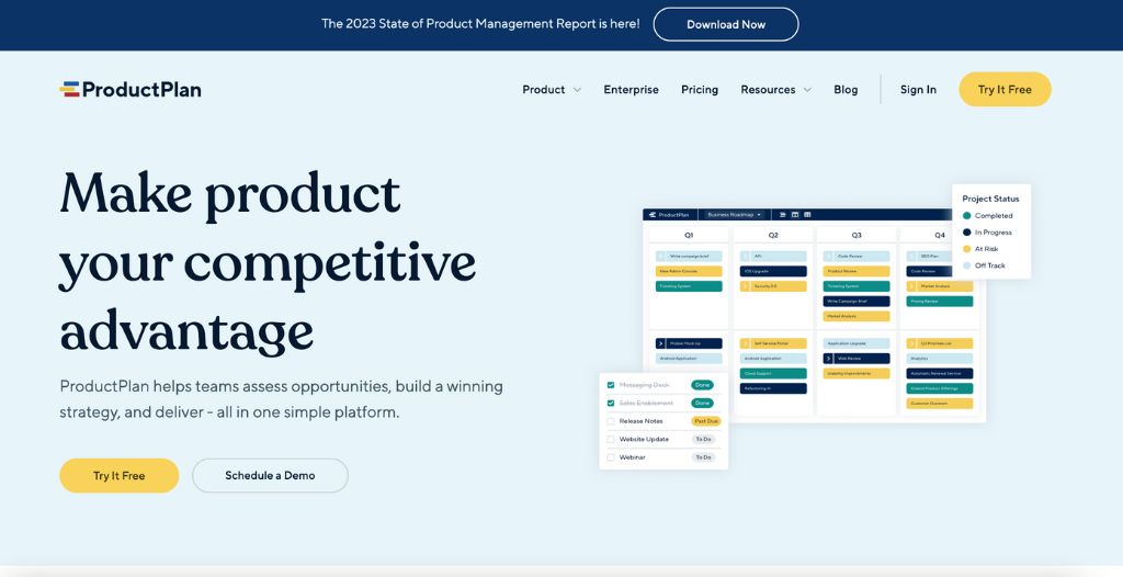 Product Plan Homepage