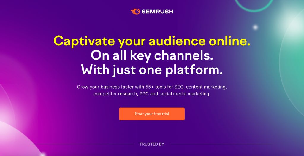 Semrush Homepage