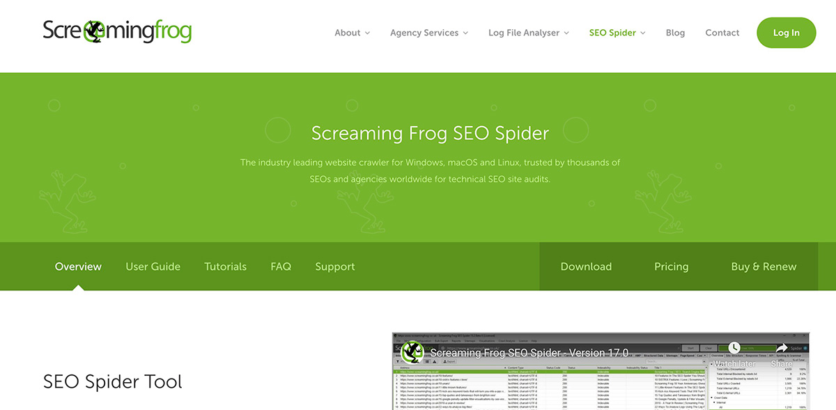 screaming-frog-homepage-for-crawling-website