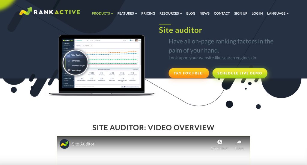 RankActive Site Auditor