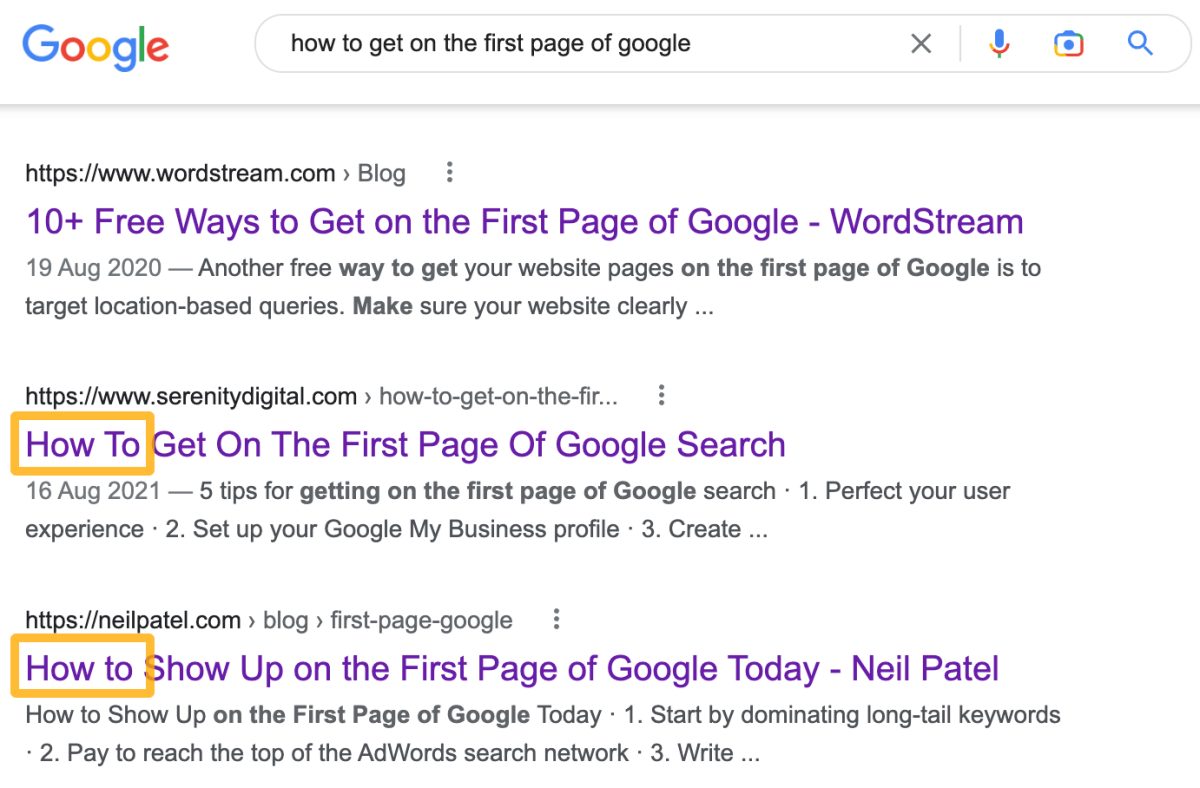 how-to-get-on-the-first-page-of-google