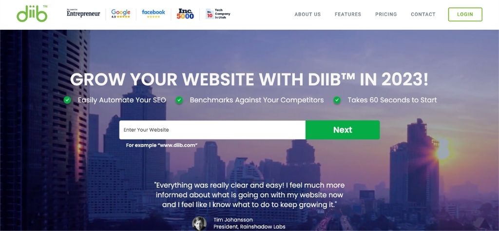 Diib Homepage