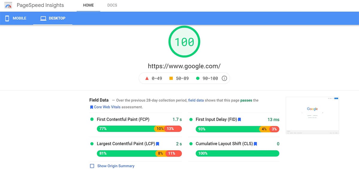 pagespeed-insights