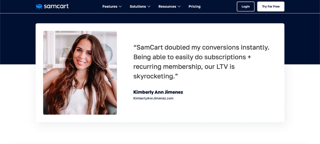 Samcart Conversions